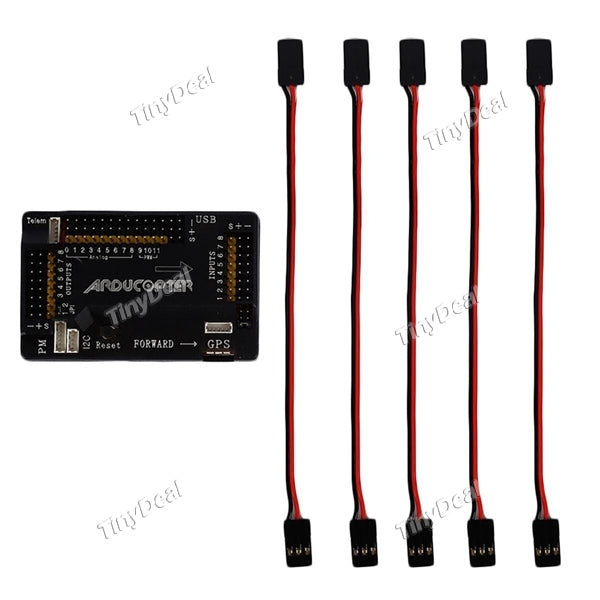 APM 2.8 Multicopter Flight Controller Board with Case Compass & Extension Cables for FPV RC Drone