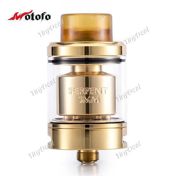 Authentic Wotofo Serpent SMM RTA 4ml 24mm Rebuildable Tank Atomizer - Gold