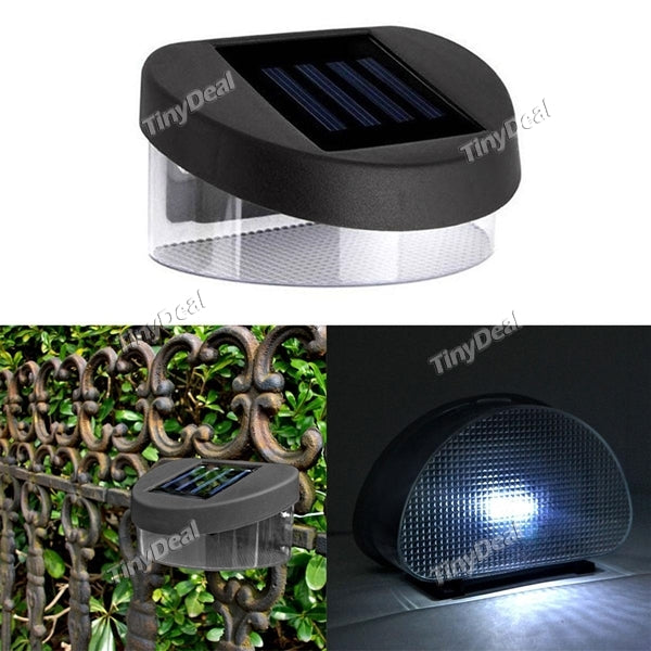Outdoor 2LED Solar Power Lights Garden Wall Lights Lamp Fence Gutter Light Stair Lights Villa Corridor Lights