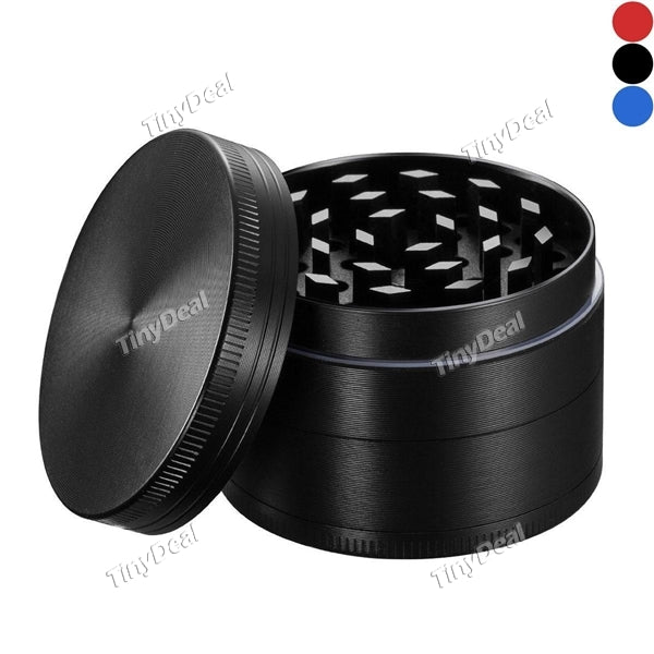 Diameter 40MM Zinc Alloy Herb Tobacco Grinder Leaf Designed Free Pollen Presser and Pollen Catcher