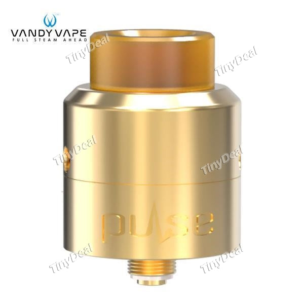 Authentic Vandy Vape Pulse 24 BF 2ml 24.4mm RDA Rebuildable Dripping Atomizer - Gold