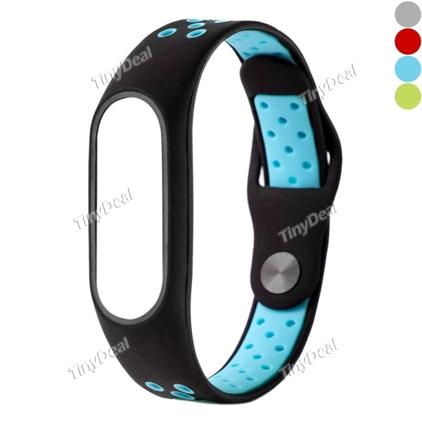 Adjustable Replacement Soft Sport Wristband Strap Air Holes Breathable Design Band for Xiaomi Miband 2
