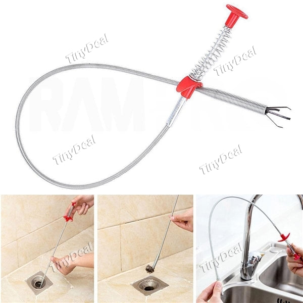 1/2/4/6/10 pcs Bendable Spring Pipe Sewer Dredging And Cleaning Device Kitchen Sink Hook Wash Basin Tub Toilet Drain Long Handle