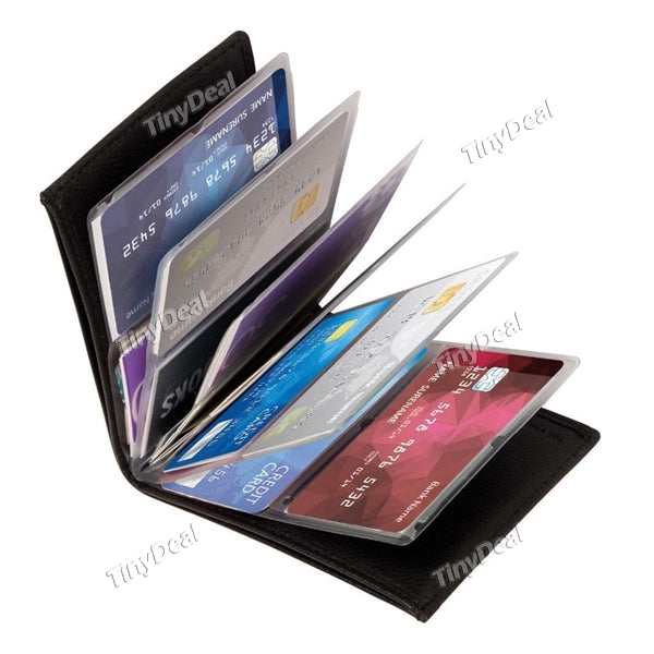 1/2 pcs Unisex Wallet Slim Leather Wallet Card Case Credit Card Protector RFID Blocking Wallet