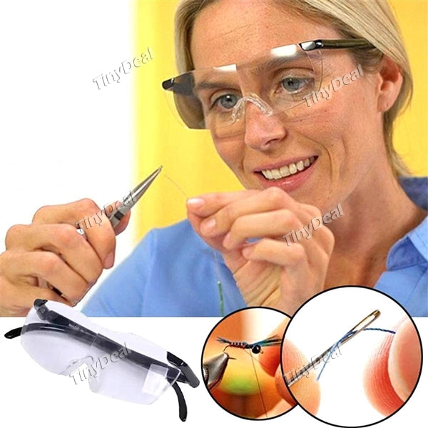 Big Vision 160% Magnification 250 Degree Presbyopic Glasses for Hobbies Crafts and Reading See Things Big & Clear