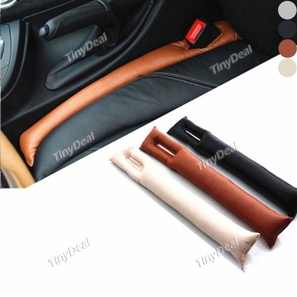 Universal Car Seat Gap Filler Vehicle Seat HandBrake Leakproof Padding Auto PU Leather Plug Pad