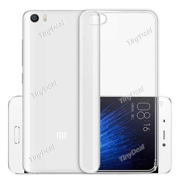 Transparent Soft Silicone TPU Cover Case Ultra Thin Slim Phone Protective Case Cover for XIAOMI Mi 5