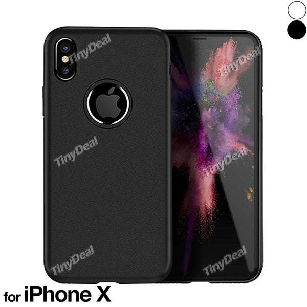 Frosted Shell TPU Soft Protective Case Back Cover Anti-Fall Anti-Fingerprints Wearproof for iPhone X