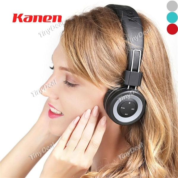 Kanen K7 Wireless Bluetooth 4.1 Headset Stereo Headphone Folding with Volume Control and Microphone for iPhone Android Phones