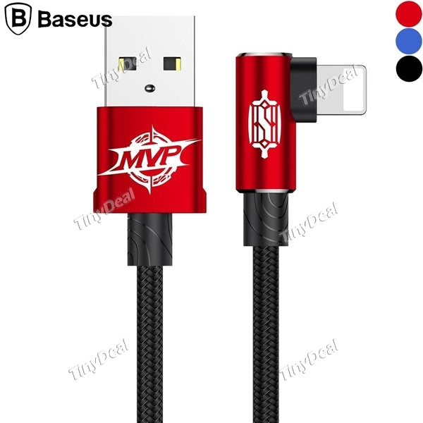BASEUS MVP 1M 2A Elbow Type Charging Cable Apple Interface Charging & Data Transmission