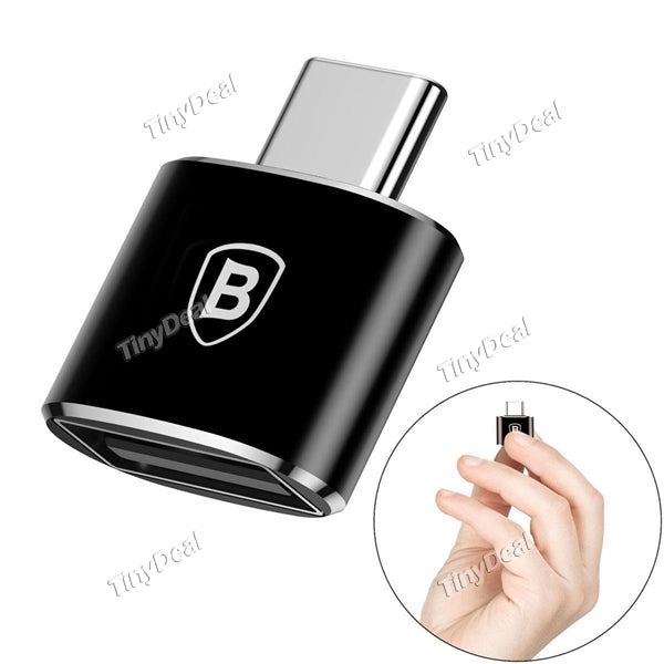 1/2/4 pcs BASEUS Mini USB Female to Type-C Male Adapter Super Mini USB-C Convert OTG 2.4A Data Sync