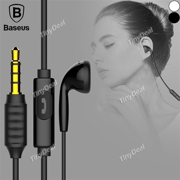 BASEUS Encok 3.5mm Jack One-sided Wired Headset Stereo Music and Answering Phone Earphone