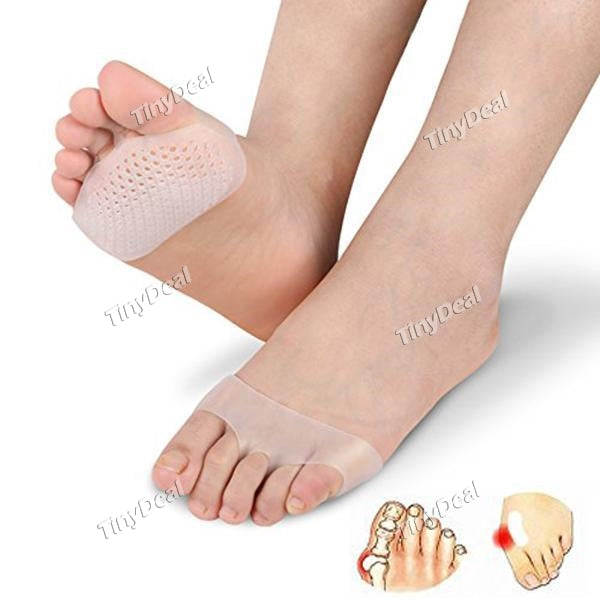 1/2/4/5 Pair Honeycomb Breathable Gel Metatarsal Pads Metatarsal Fracture Pain Relief Forefoot Supports