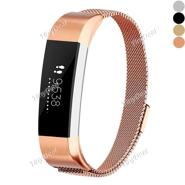 Fitbit Alta Milanese Loop Stainless Steel Metal Replacement Straps Magnet Lock for Fitbit Alta/Fitbit Alta HR