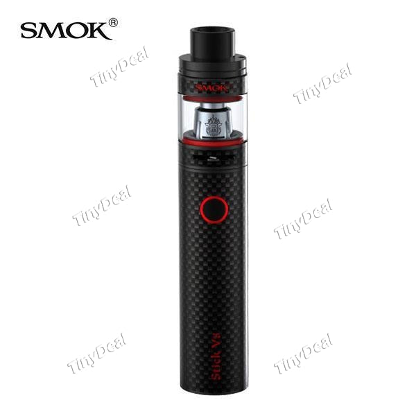Authentic Smoktech Smok Stick V8 3000mAh 5ML Pen Style Cloud Beast Starter Kit - Carbon Fiber