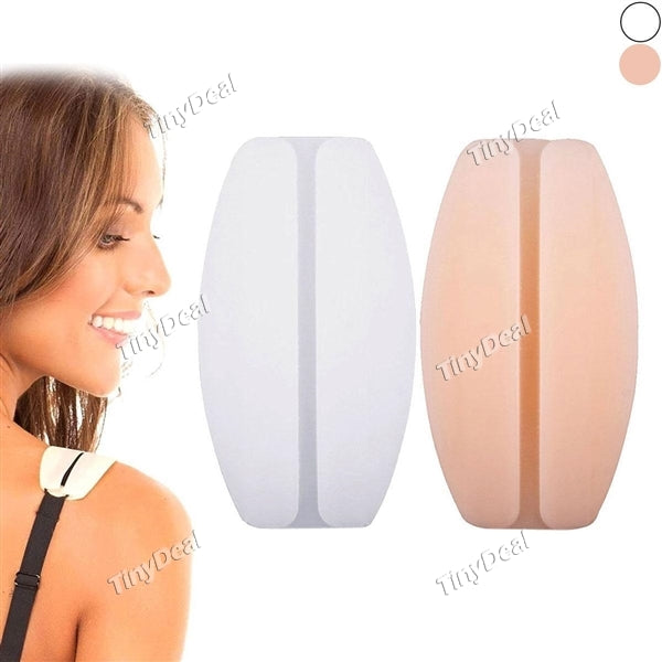 1 Pair Bra Strap Cushions Soft Women's Bra Strap Silicone Holder Non-slip Transparent Invisible Shoulder Protectors Pads