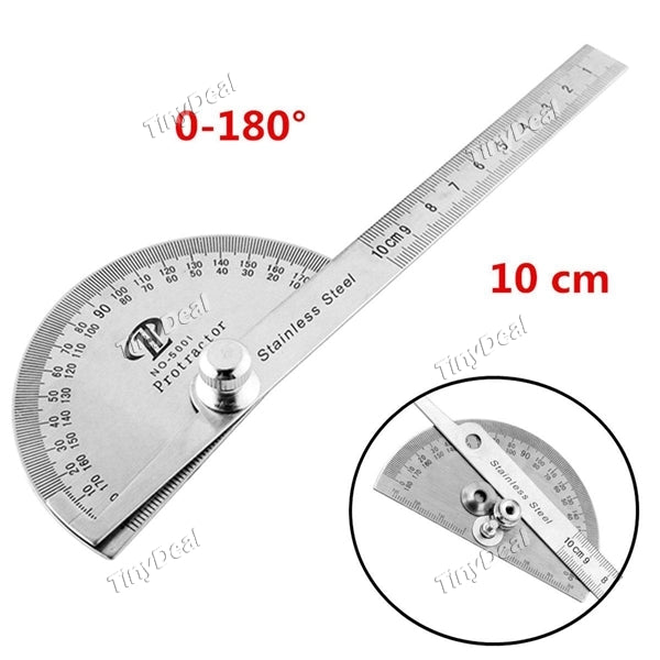 1/2/4 pcs Stainless Steel 0-180 Degree Protractor Angle Finder Universal Angle Ruler Rotary Measuring Ruler Tool