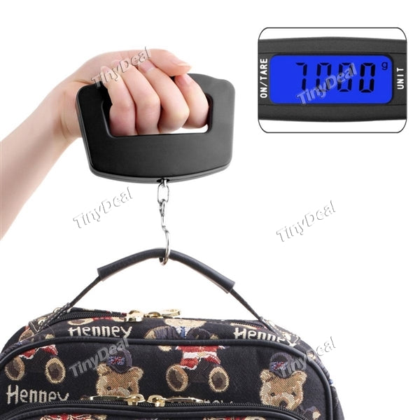Pocket 50kg/10g LCD Home Electronic Digital Fishing Hanging Electronic Scale Hook Weight Luggage Scale