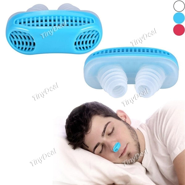 2 in 1 Mini Anti Snoring Air Purifier Nose Clip Sleeping Breath Aid Device Relieve Stuffy Nose for Natural and Comfortable Sleep