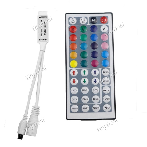 1PC YWXLight 44 Key IR Remote RGB Controller Mini Controller DC12V for LED StripLights