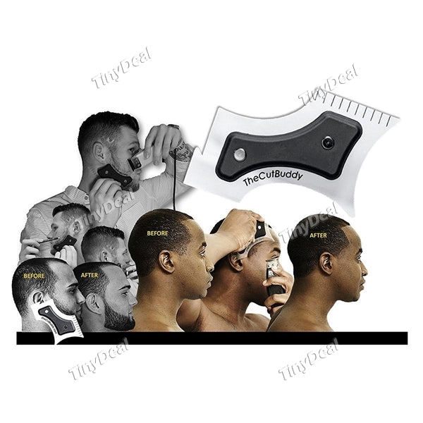 1/2/4pcs Multiple Curve Beard Line Shaping Tool Haircut Template Mustache Grooming Guide