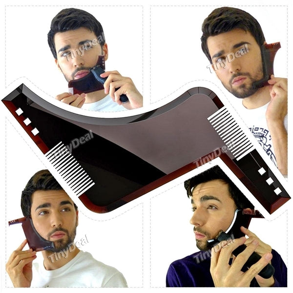 1/2/4 pcs Beard Styling Shaping Template Comb Trim Tool Perfect for Men's Facial Hair Hairline Perfect Symmetric Lines