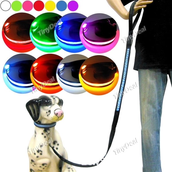 YWXLight 1.2M LED Pet Dog Collar Flashing Glow In The Dark Dog Leash Dogs Luminous Fluorescent Collars Pet Supplies