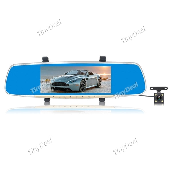 CT611 7 Inch Screen 1080P FHD Front & Rear Touch Driving Recorder 170 Degrees Wide-angle Car DVR Sports DV