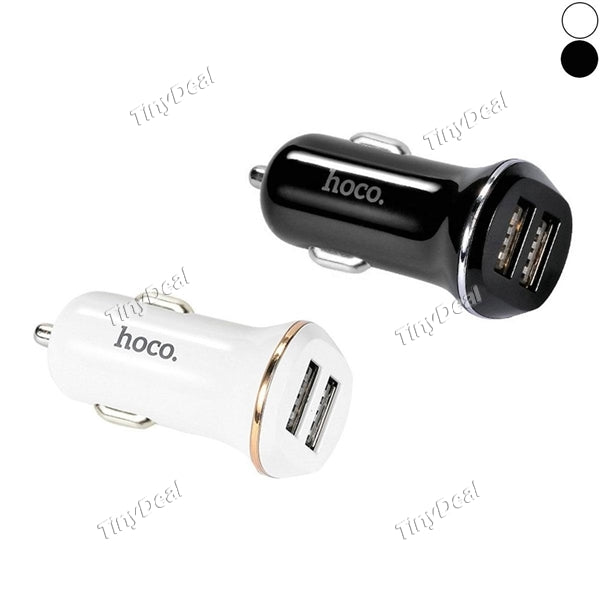 HOCO Z1 5V 2.1A Double-ported Dual USB Port Smart Car Charger with Night Light for iPhone S7 Edge S8 Xiaomi