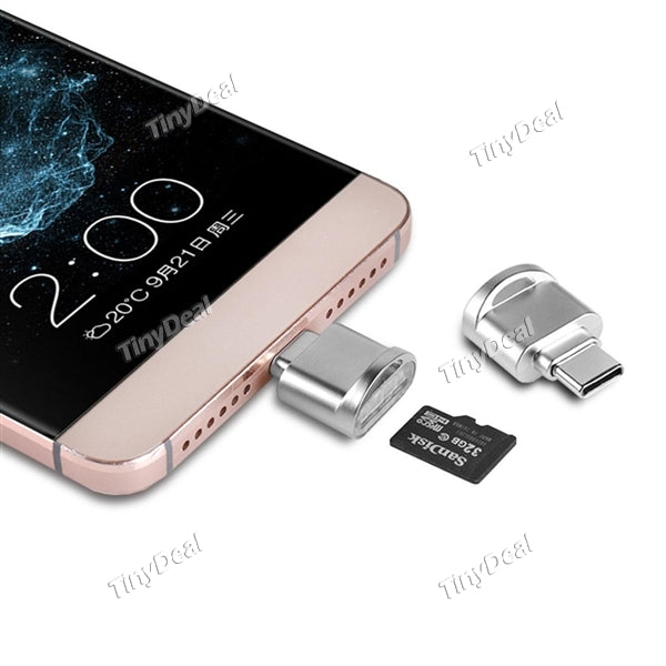 DM TYPE C-TF USB 3.1 Micro SD TF Memory Card Reader for Macbook / Smartphone with Type C Interface