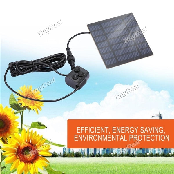 Solar Powered Water Fountain Pump Submersible Pump Watering Floating Pump for Bird Bath/Pond/Garden