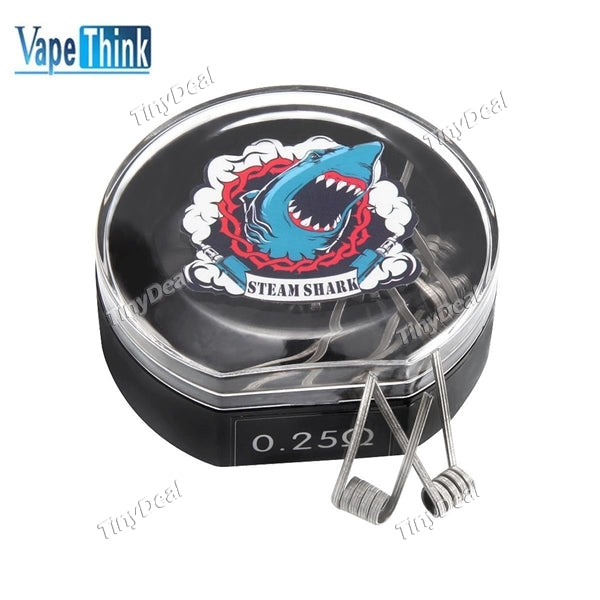 10 x Authentic Vapethink Steam Shark Mega Sweep V1 Prebuilt Coil 0.25Ohm for Rebuildable Atomizers