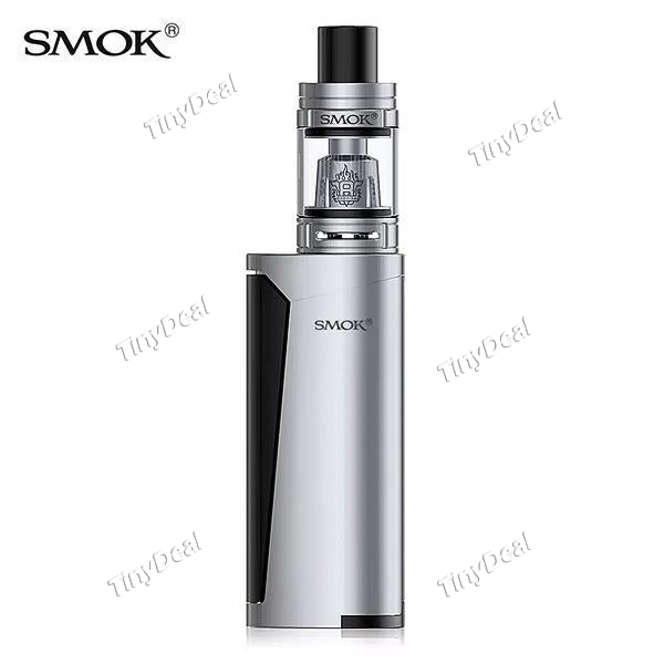 Authentic Smoktech SMOK Priv V8 60W Box Mod with TFV8 Baby Tank Atomizer Starter Kit - Silver Black