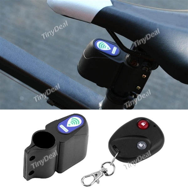 Wireless Remote Control Bike Bicycle Alarm Siren Shock Vibration Sensor Cycling Lock Anti-theft Guard Burglar Alarm