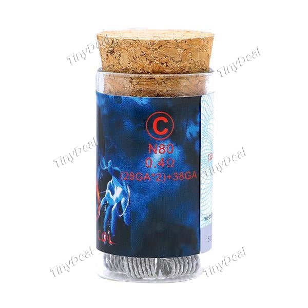 6 x Authentic Demon Killer Pre-built N80 0.4ohm Flame Coil Wire for RTA RDA RBA Coil Building