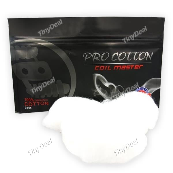 Authentic Coil Master Natural Pro-cotton Organic Wick - 1 Bag