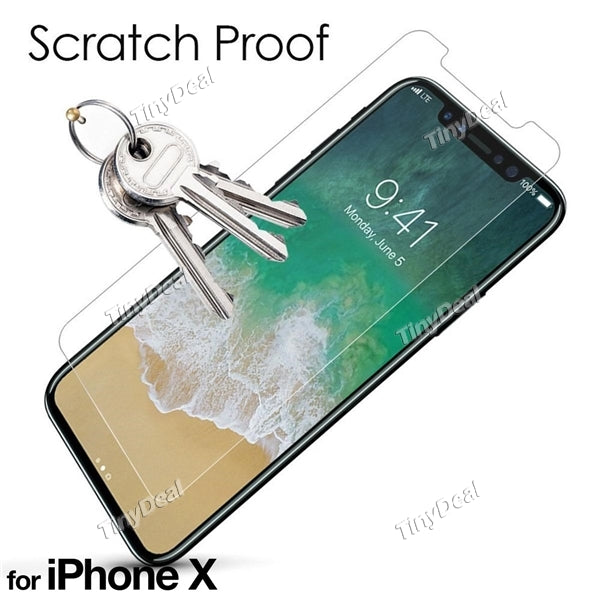 Non-Full-Screen Tempered Glass Screen Protector Front Protective Film for iPhone X