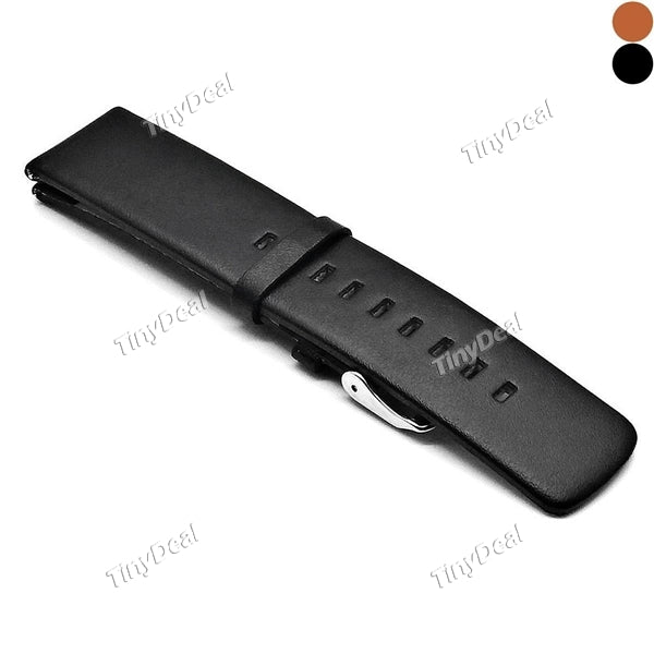 AMAZFIT Genuine Leather Brown /Blavk Smart Watch Accessories for Women / Man Replacement Watch Band