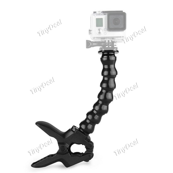 Jaws Flex Clamp Mount with Adjustable Gooseneck for Gopro Hero 5, 4, Session, 3+, 3, 2 Action Camera