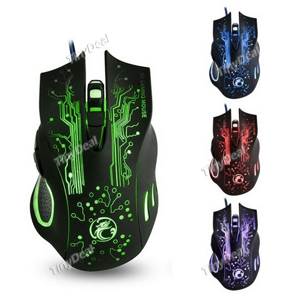 iMICE X9 USB Gaming Mouse 2400DPI Wired Optical Mouse 6 Buttons E-Sports Computer Mice Ratones Pc