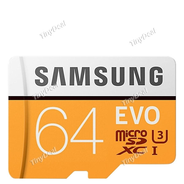 Upgraded Version SAMSUNG 64GB EVO Class 10 UHS-3 4K up to 100MB/s Micro SDXC Memory Card