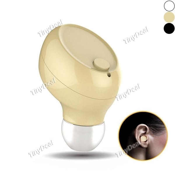 GS-Mini Bluetooth 4.1 Wireless Invisible Headset Earphone Car Headset for iPhone and Android Smart Phones