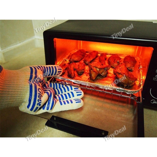 1 Oven Glove Extreme Heat Resistant Cooking Gloves for Cooking/BBQ/Grill/Baking