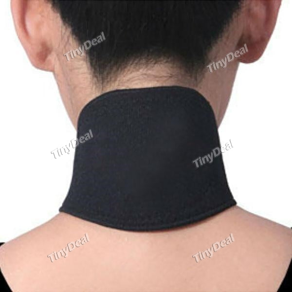 4pcs Magnetic Therapy Tourmaline Thermal Self-Heating Neck Pad Neck Support Brace Protector