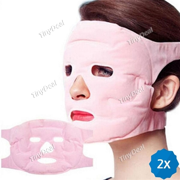 2pcs Tourmaline Gel Mask Slimming Beauty Massage Slim Face Mask Whitening Facial Mask