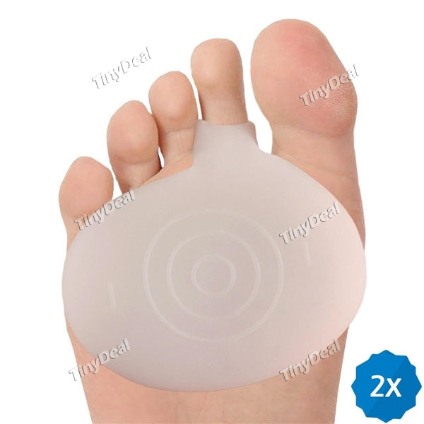 2 Pair Ball of Foot Pads Forefoot Insoles f Metatarsal Foot Pain Relief Silicone Cushion Insoles Orthotics