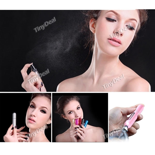 4pcs 5ML Portable Small Refillable Perfume Atomizer Spray Bottle for Outgoing Travel Spray