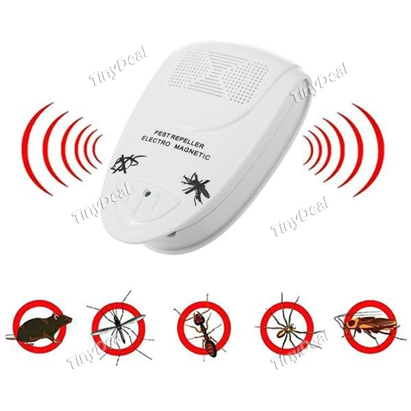 2pcs Electronic Ultrasonic Rat Mouse Repellent Anti Mosquito Repeller Killer Rodent Pest Bug Reject Mole Mice