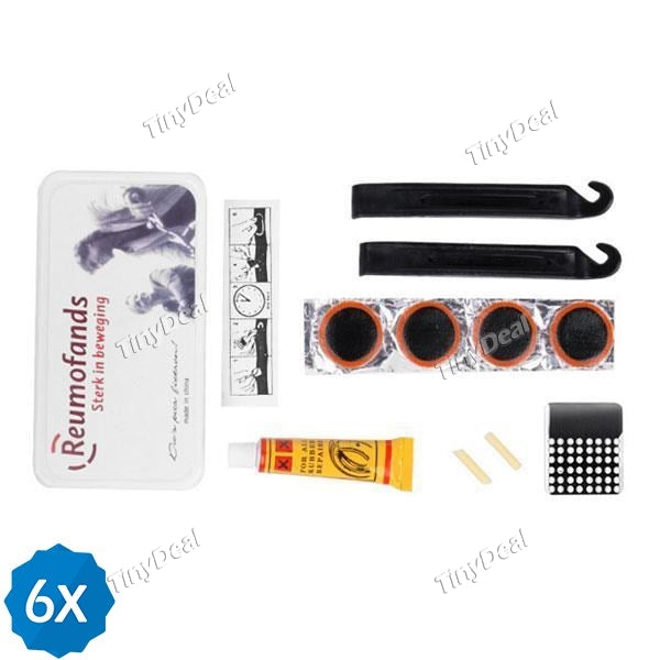 6pcs Best Portable Bicycle Tire Repair Kit Bicycle Tool Bag with Tyre Repair Tool Kit