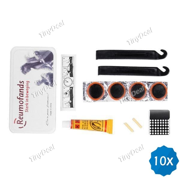 10pcs Best Portable Bicycle Tire Repair Kit Bicycle Tool Bag with Tyre Repair Tool Kit